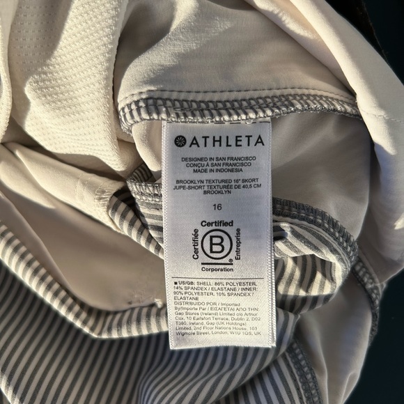 Like-New Athleta Brooklyn Stripped Skirt Size 16 - Picture 7 of 7